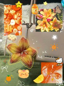 Floral Charm Keychain