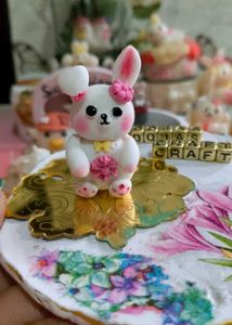 cute baby bunny keychain