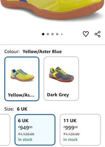 Yellow &amp; Blue Athletic Shoes