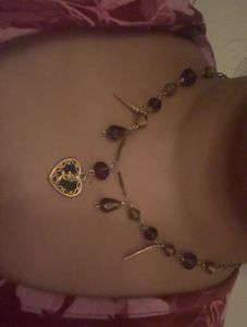 Heart Pendant Beaded Necklace