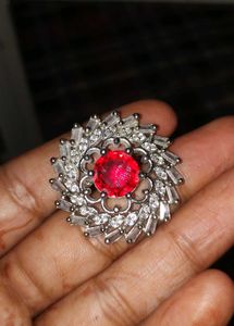 Stunning Red Stone Statement Ring