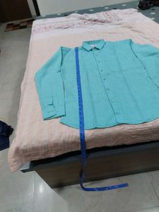 Men's Teal Blue Casual Shirt