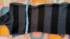 Black Nd Grey Strips Dress