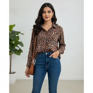 'Leopard Print Button-Down Shirt' 💫