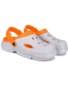 Comfortable Clog - Grey & Orange