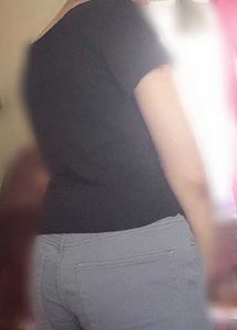 H&amp;M Black V-Neck Crop top