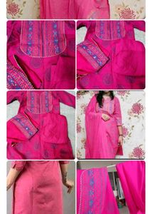 Pink ethnic kurta set but