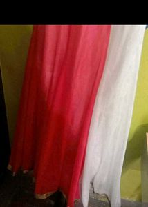 Elegant Pink &amp; White Dress