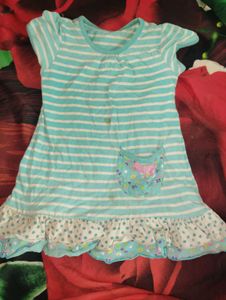 Cute Striped Dress with Ruffles for kids