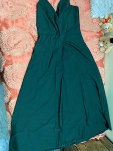 Elegant Teal Slip Dress