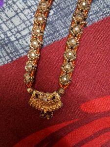 Elegant Beaded Necklace with Pendant