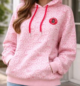 Cute Pink Bunny Hoodie