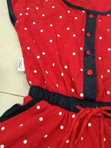 Red Polka Dot Romper