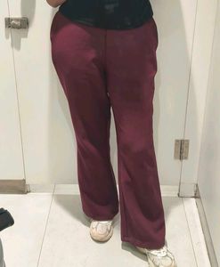 Flared Maroon Pants