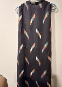 Stylish Grey Kurta with Ikkat Print