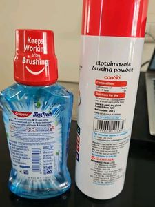 New Colgate Mouthwash &amp; Candid Dusting P