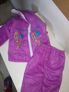 Cute Purple Kids Clothing Set