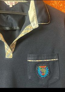 Chic Navy Blue Polo T-Shirt