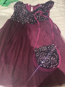 Sparkly Sequin Dress with Matching Bag