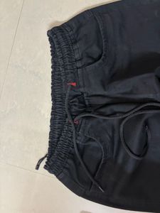 Premium Black Cargo Joggers with Pockets