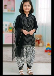 2-3 year new Girls' Ethnic Kurta with Pants and Du