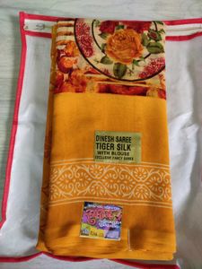 Dinesh Tiger Silk Saree