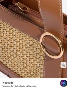 Stylish Brown Woven Handbag