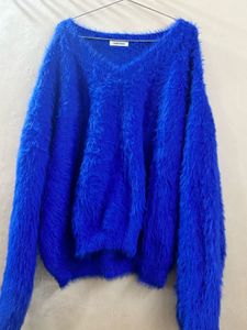 Fluffy V-Neck Sweater
