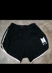 Black BTS Athletic Shorts