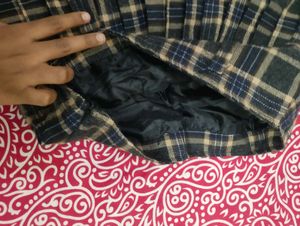 Plaid Pleated Mini Skirt