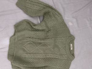 Olive Green Cable Knit Sweater