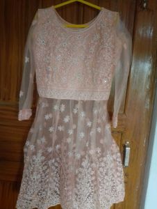 Elegant Peach Embroidered Lehenga Choli