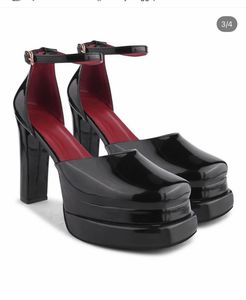 Black Patent Platform Heels