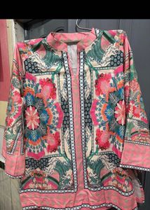 Vibrant Floral Print Kurta set