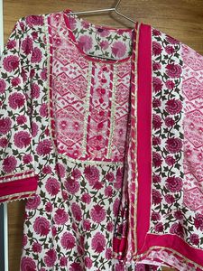 Anarkali With Pant And Dupatta