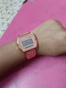 Rose Gold Casio Watch