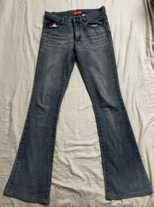 Women's Blue Flared Jeans