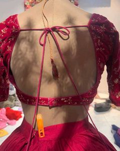 Elegant Pink Embroidered Lehenga Choli
