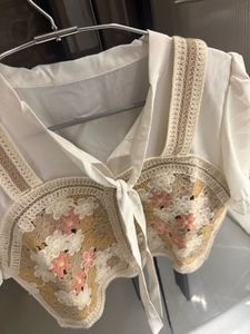 Crochet Floral Crop Top