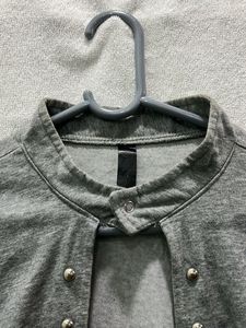 Grey Military-Style over coat