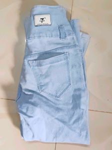 Light Blue High-Waisted Jeans