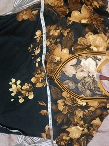 Elegant Floral Print abaya
