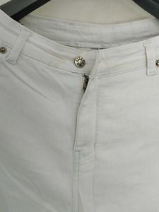 Classic White Straight Leg Jeans