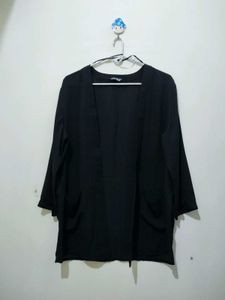 Select Elegant Black Coverup Shrug Cardigan