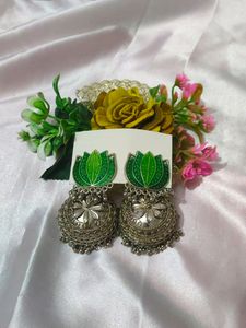 Lotus Design Big Size Jhumke
