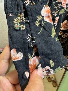 Forever 21 Floral Rayon Romper Short