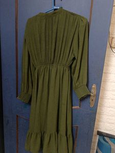 Olive Green Midi Dress