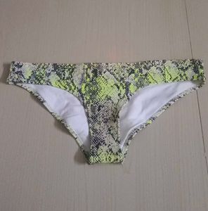 Neon Snake Print Bikini Bottoms