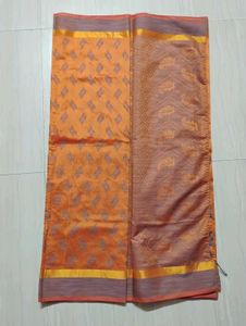 Orange Saree with Blouse