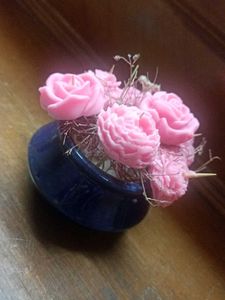 Set of Pink Rose decoration Candle